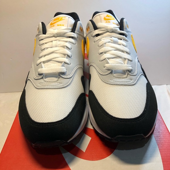 Nike Air Max 1 White University Gold Black size 10.5 Men's Women’s 12 “Batman” - Picture 3 of 15